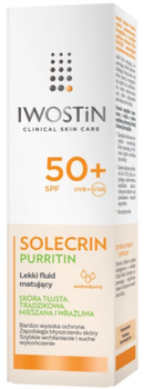 Флюїд сонцезахисний Iwostin Solecrin Purritin легкий матуючий Spf 50+ 40 мл (5907734712900)