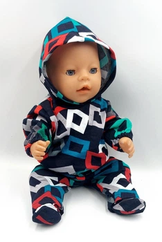 Костюм спортивний для пупса Baby Born 40 - 45 см - "Калейдоскоп"
