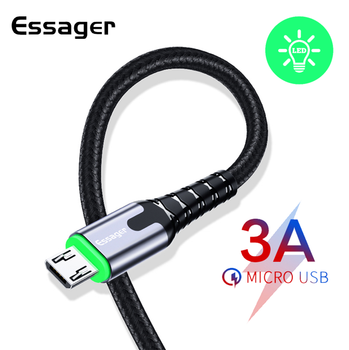 Зарядный кабель с подсветкой ESSAGER micro USB 3.0A 2метра