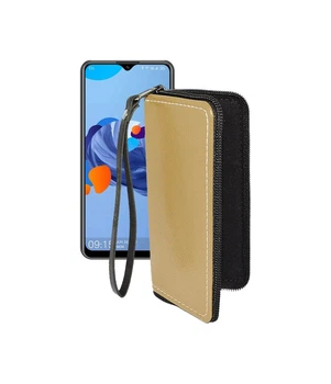 Чохол-гаманець з екошкіри для телефону Oukitel C19 Бежевий
