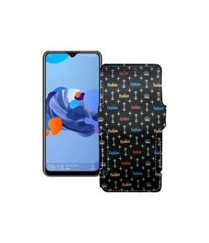 Чохол-книжка з екошкіри для телефону Oukitel C19 Фешн чорний