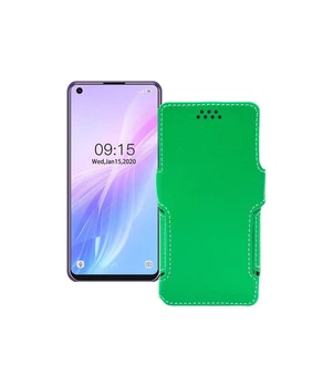 Чохол-книжка з екошкіри для телефону Oukitel C18 Pro Зелений