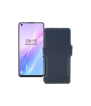 Чохол-книжка з екошкіри для телефону Oukitel C18 Pro Чорний глянець