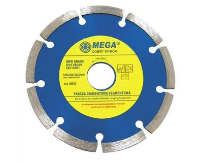 Круг отрезной алмазный 125 х 22мм (Сегмент) (камень/бетон) MEGA 86525