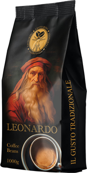 Кофе жареный зерновой Leonardo 1кг (4820270011164)