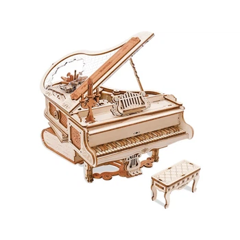 Конструктор Robotime 3D пазл деревянный модель Волшебное пианино ROKR Magic Piano AMK81