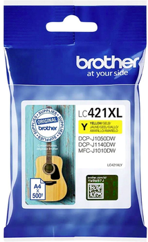 Картридж Brother LC421XLY High Yield Yellow