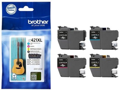 Zestaw tuszy Brother LC421XLVALDR Value Pack XL CMYK