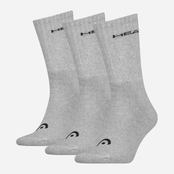 Набор мужских носков высоких хлопковых HEAD Elements All Sports Crew 3P 701229008-004 43-46 3 пары Серый (8720245772396)