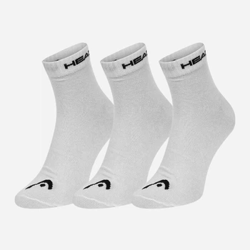 Набор мужских носков коротких хлопковых HEAD Elements All Sports Quarter 3P 701229010-002 43-46 3 пары Белый (8720245772853)