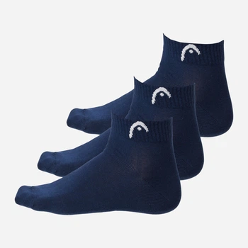 Набор мужских носков коротких хлопковых HEAD All Sports Training Quarter 3P 701229017-003 43-46 3 пары Темно-синий (8720245770927)