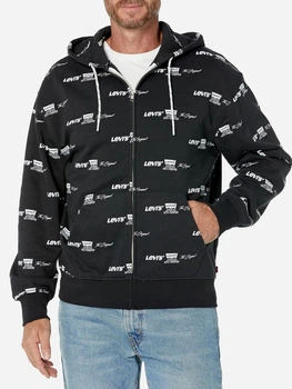 Толстовка на флисе, на молнии мужская Levi`s 949615357 XS Черная (1159818635)