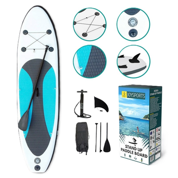 Дошка SUP JOYSPORTS Stand Up Paddle 300 см синьо- сіра (5904012313002)