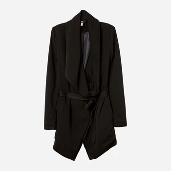 Плащ женский H&M 0647483_01 36 Черный (KZ2000000820682_KAY2000000820682)