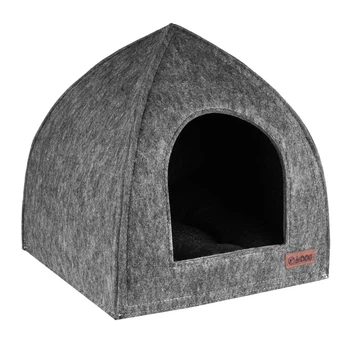 Будиночок ПАЛАТКА HiDOG для собаки або кота 35х35х36см XS сірий (2552)