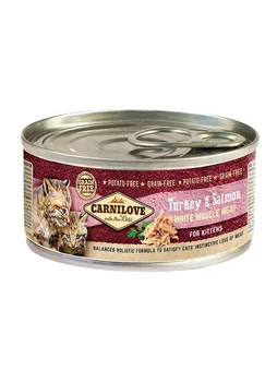 Влажный корм Carnilove Kitten Turkey & Salmon для котят с лососем и индейкой 6 шт х 100 г