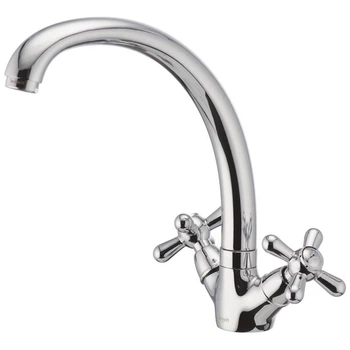 Смеситель для кухни двухвентильный высокий Haiba Dominox 273