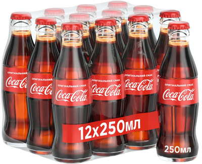 Упакування безалкогольного напою Coca-Cola 0.25 л х 12 пляшок (54490086)