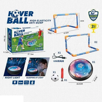 Аерофутбол X-Toys KD 012 2 (аером'яч; надувний м'яч, насос; ворота, підсвічування, USB)