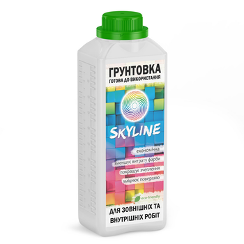 Глибокопроникаюча Грунтовка акрилова готова до застосування SkyLine 1л