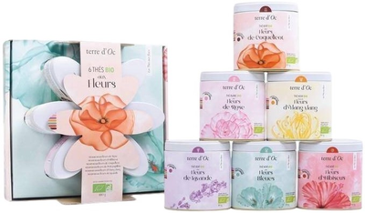 Набір чаїв Terre d'Oc Bio Thés Bio Aux Fleurs 6 шт (3700324439735)