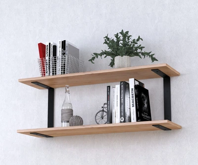 Полка PL-C-18 Loft Design Дуб Крафт золотой 92 см