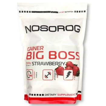 Гейнер NOSOROG Gainer BIG BOSS (1,5 кг, strawberry)
