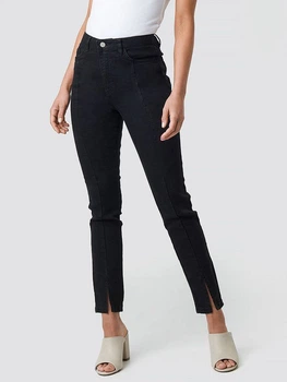 Джинсы Skinny женские NA-KD 1100-000067-0002 34 Черные (7325940242291)