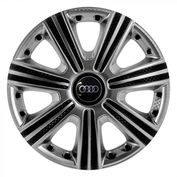 Автомобільні ковпаки STAR DTM Super Silver R14 4 шт. (з логотипом Audi)