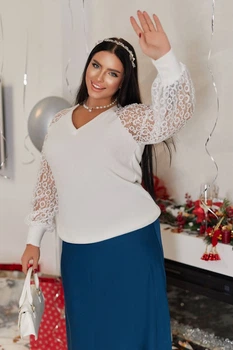 Fashions • Кофта жіноча Palmer Fashions 52-56 білий (#496-ел)