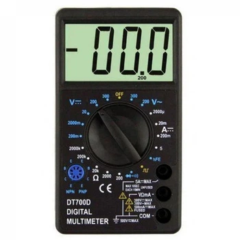 Мультиметр Digital DT700D измерение напряжения до 500В точность ±0,5%