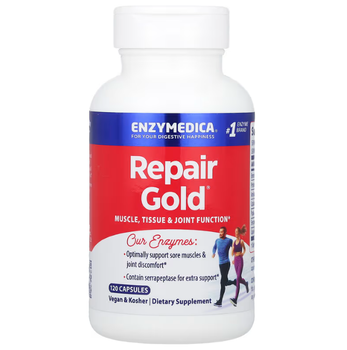Серрапептаза для суставов, Repair Gold, Enzymedica, 120 капсул