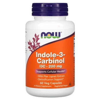 Індол-3-карбінол NOW Foods (Indole-3-Carbinol) 200 мг 60 капсул NOW03056