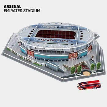 3D пазл стадіон (конструктор стадіон) Arsenal (Emirates Stadium) з підсвічуванням