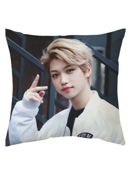 Подушка Stray Kids Феликс Стрэй кидс двухсторонняя 40х40 см (p0076)