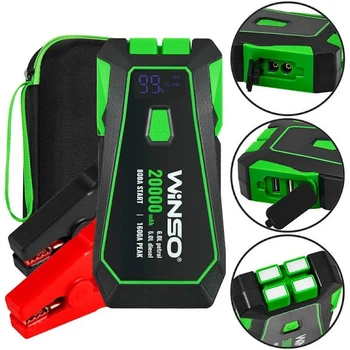 Пусковое устройство (бустер) 800A/1600A 20000mAh Winso, 140800