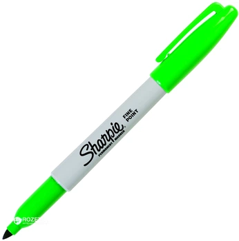 Маркер перманентный 1 шт Sharpie Fine 1 мм Зеленый (3501170810965)