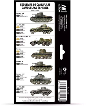 Набір акрилових фарб Vallejo Afv 71.207 German Colors 1927-1941 8 шт x 17 мл (8429551712057)