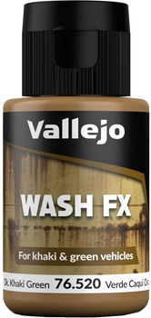 Farba Vallejo Wash FX 76.520 35 ml Dark Khaki Green (8429551765206)