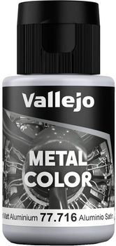 Фарба Vallejo Metal Color 77.716 32 мл Semi Matt Aluminium (8429551777162)