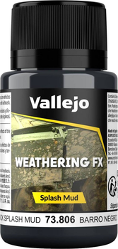 Farba akrylowa Vallejo Weathering FX Splash Mud 73.806 40 ml Black (8429551738064)