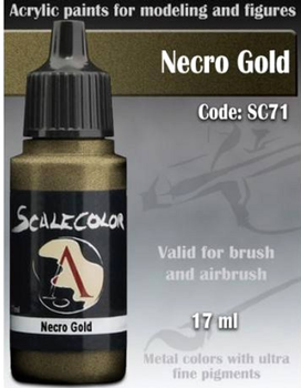 Farba akrylowa Scale75 Instant Colors 17 ml Necro Gold (8412548259444)