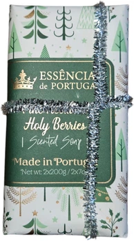 Набір мила Essencias De Portugal Merry Green Trees Ягоди та хвоя 200 г x 2 шт (5600310312272)