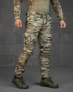 Тактичні чоловічі штани SoftShell на флісі XL мультикам (89437)
