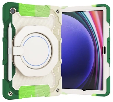 Чехол Rainbow Armor Tablet для Samsung Galaxy Tab A9 (8.7") / чехол для планшета с ремешком в комплекте / (радужный зеленый)