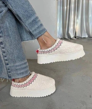 Тедди Уги Тапки TAZZ BRAID SLIPPERS женские YALA Молочный (YZM23 milk (41 (26 см))