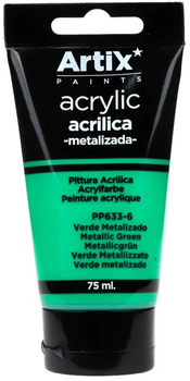 Zestaw farb akrylowych Artix PP633-6 Metallic Green 6 x 75 ml (18435250985262)