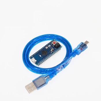 Модуль микроконтроллер ATmega32u4, USB кабель MINI Board