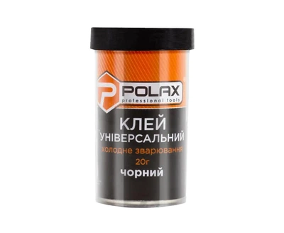 Клей универсальный polax холодная сварка, черный 20
