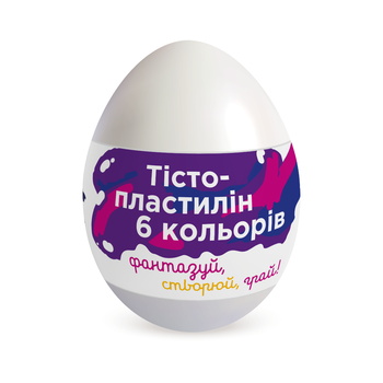 Набір для ліплення в яйці "Тісто-пластилін 6 кольорів" (TY4466)